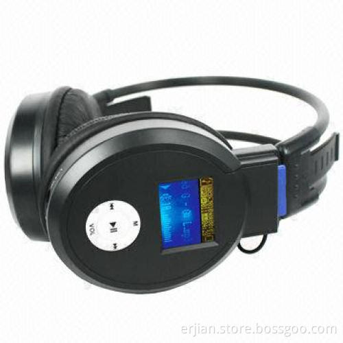 MP3 Headphones with SD Card Slot, FM Radio
